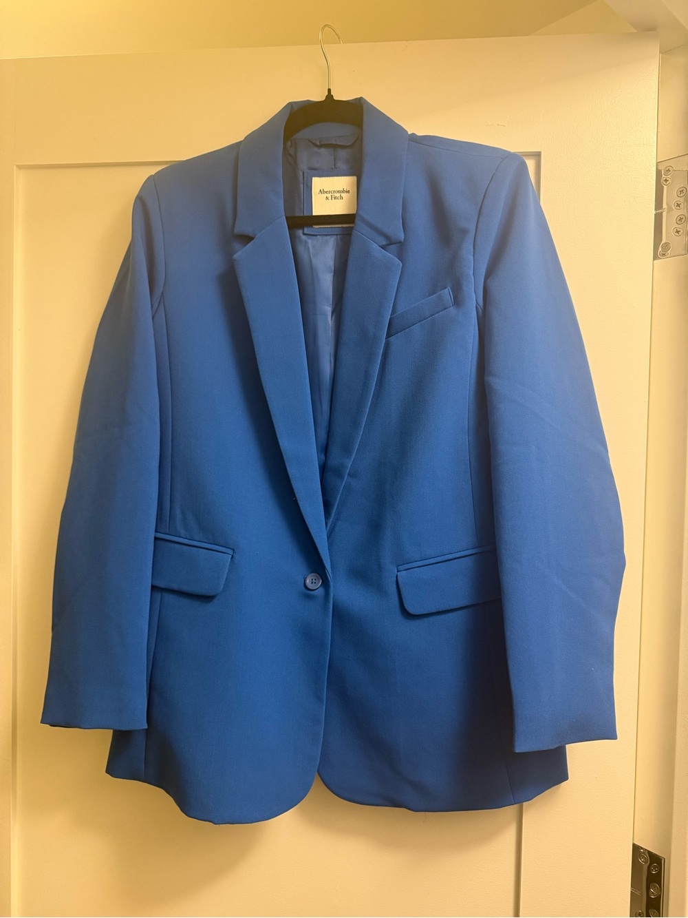 Abercrombie & Fitch Royal Blue Single-Button Blazer